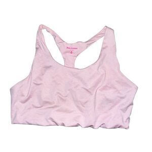 JUICY COUTURE Pink Non Padded Sports Bra Size XL